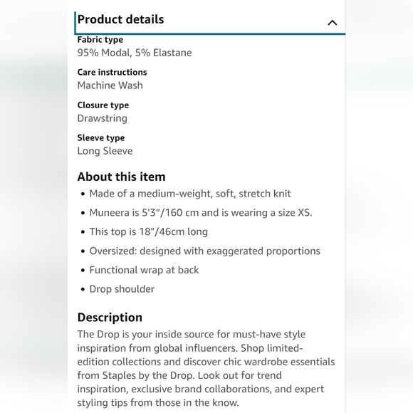 ๐๐ THE DROP White Long-sleeve Wrap Cardigan Low Back Tie Soft Knit Size: M - Picture 7 of 7